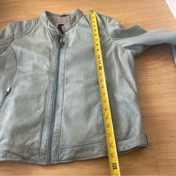 Mauritius XXL Lamb Leather Jacket Women's Moto Zip Bikercore - Picture 12 of 16